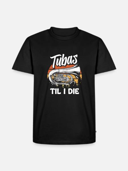 Fanfare Procession Tuba Funny - Men's Premium Organic T-Shirt - black
