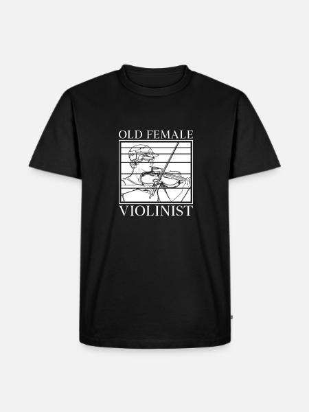 Violin Violin Female - Men's Premium Organic T-Shirt - black