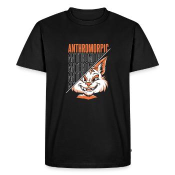 Furry Fandom Fursuits - Men's Premium Organic T-Shirt - black - Front - Nico (187cm)