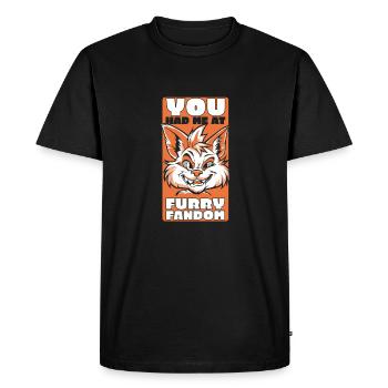 Furry Fandom Fursuits - Men's Premium Organic T-Shirt - black - Front - Nico (187cm)