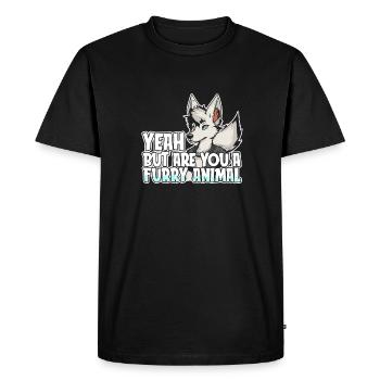 Furry Fandom Fursuits - Men's Premium Organic T-Shirt - black - Front - Nico (187cm)