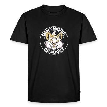 Furry Fandom Fursuits - Men's Premium Organic T-Shirt - black - Front - Nico (187cm)