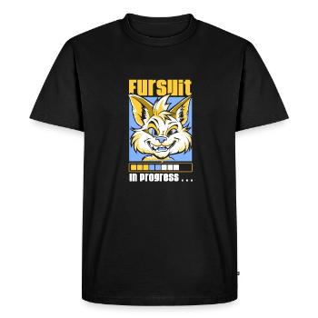 Furry Fandom Fursuits - Men's Premium Organic T-Shirt - black - Front - Nico (187cm)