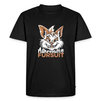 Furry Fandom Fursuits - Men's Premium Organic T-Shirt - black - Front - Nico (187cm)