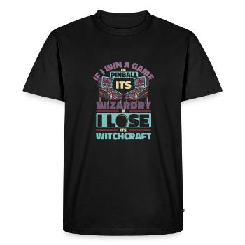 Pinball Drôle Pinball Wizard - T-shirt Premium bio Homme - noir - Devant - Nico (187cm)