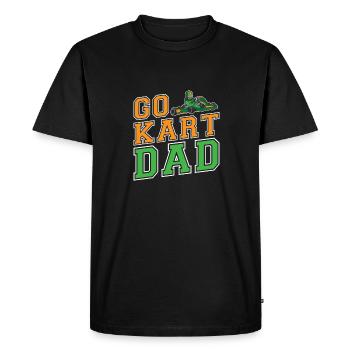 Faire du karting karting karting kart driver papa - T-shirt Premium bio Homme - noir - Devant - Nico (187cm)