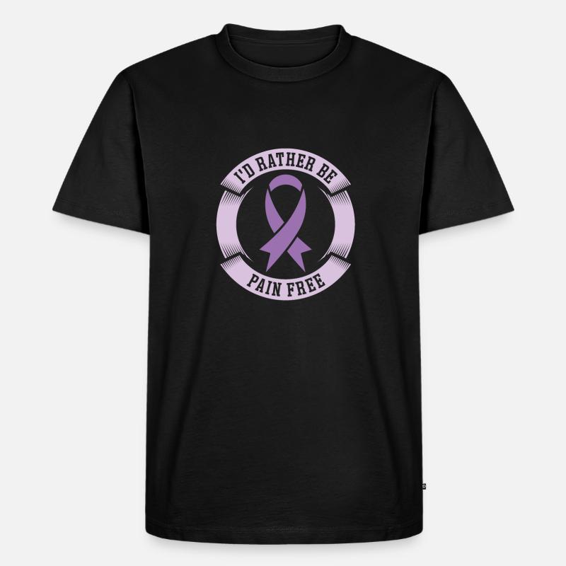 Fibromyalgie Rheuma - Männer Premium Bio T-Shirt - Schwarz