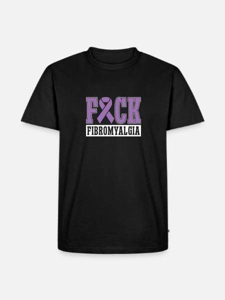 Fibromyalgie Reuma - Mannen Premium Bio T-shirt - zwart