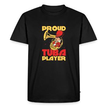 Fanfare procession tuba - Men's Premium Organic T-Shirt - black - Front - Nico (187cm)