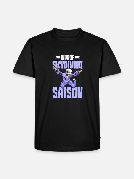 Parachutisme intérieur Indoor Fallschirmspringen - T-shirt Premium bio Homme - noir