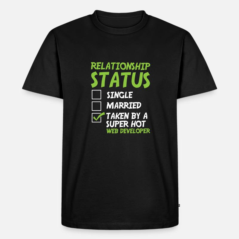Web Developer Web Developer Funny - Men's Premium Organic T-Shirt - black