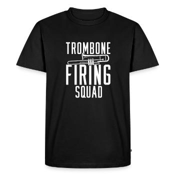 fanfare, trombone, escouade, fanfare, trombone - T-shirt Premium bio Homme - noir - Devant - Nico (187cm)