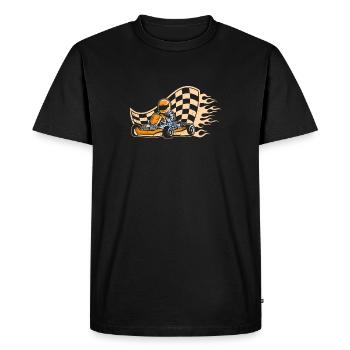 Faire du karting, karting, karting - T-shirt Premium bio Homme - noir - Devant - Nico (187cm)