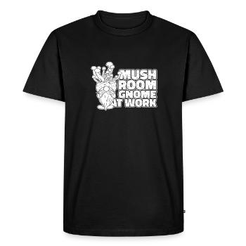 Mushroom pickers Mushrooms Mushroom dwarf - Men's Premium Organic T-Shirt - black - Front - Nico (187cm)