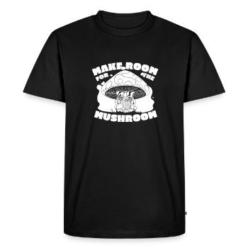 Mushroom pickers Mushrooms Mushroom dwarf - Men's Premium Organic T-Shirt - black - Front - Nico (187cm)