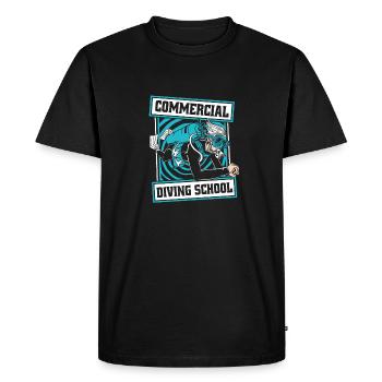 Diving Diver Commercial Diving - Men's Premium Organic T-Shirt - black - Front - Nico (187cm)