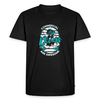 Diving Diver Commercial Diving - Men's Premium Organic T-Shirt - black - Front - Nico (187cm)