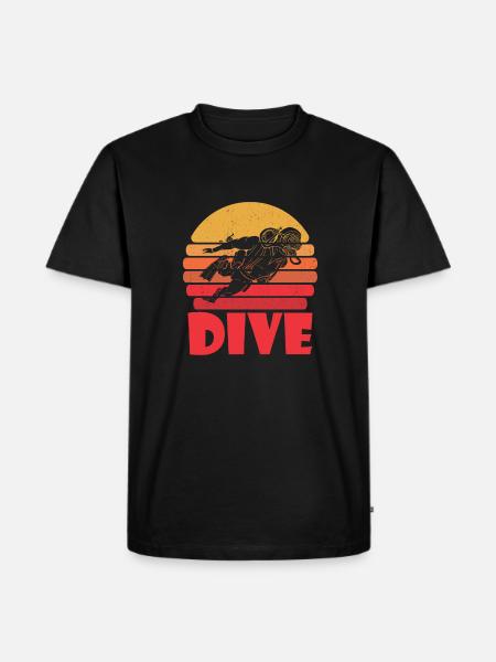 Diving Diver Commercial Diving - Men's Premium Organic T-Shirt - black
