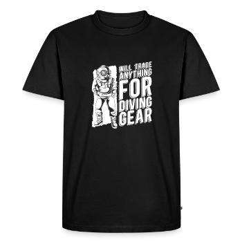 Plongeurs Plongée commerciale - T-shirt Premium bio Homme - noir - Devant - Nico (187cm)