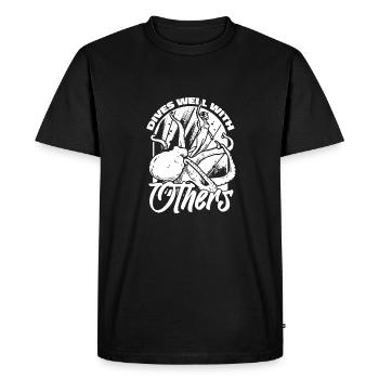 Diving Divers Commercial Diving - Men's Premium Organic T-Shirt - black - Front - Nico (187cm)