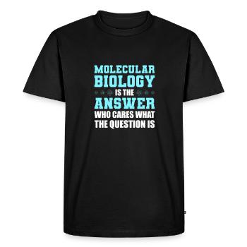 Biology Biologist Lustig Molecular Biologist - Men's Premium Organic T-Shirt - black - Front - Nico (187cm)