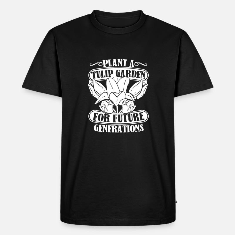 Tulpen Tulpen - Männer Premium Bio T-Shirt - Schwarz