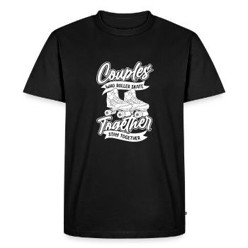 Patins à roulettes Patinage à roulettes - T-shirt Premium bio Homme - noir - Devant - Nico (187cm)