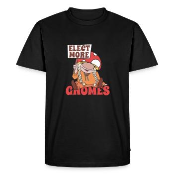 Cueilleurs de champignons Champignons Gnome Nain de champignons - T-shirt Premium bio Homme - noir - Devant - Nico (187cm)