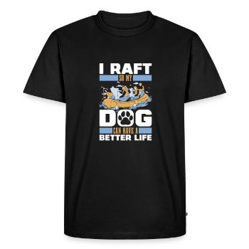 rafting - T-shirt Premium bio Homme - noir - Devant - Nico (187cm)