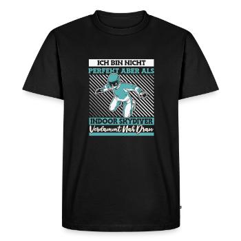 Indoor skydiving at its best - Men's Premium Organic T-Shirt - black - Front - Nico (187cm)