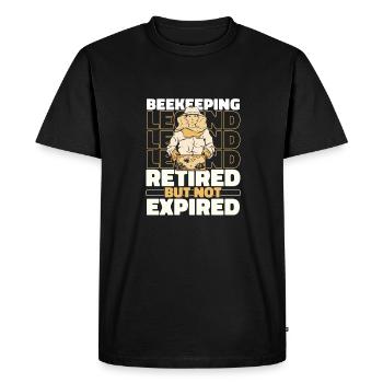 Retired beekeepers beekeepers - Men's Premium Organic T-Shirt - black - Front - Nico (187cm)