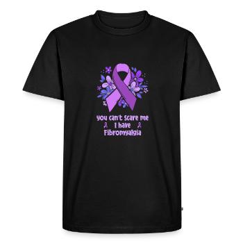 Fleur de rhumatisme de fibromyalgie - T-shirt Premium bio Homme - noir - Devant - Nico (187cm)