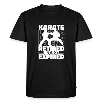 Karaté retraité - T-shirt Premium bio Homme - noir - Devant - Nico (187cm)