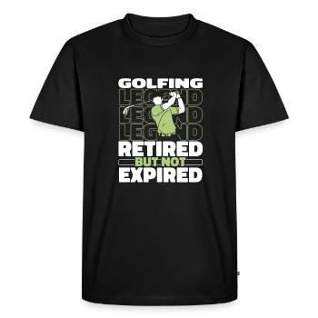 Golf Golfeurs Golf à la retraite - T-shirt Premium bio Homme - noir - Devant - Nico (187cm)