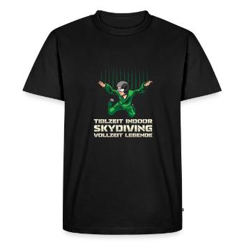 Indoor Skydiving Legend - Men's Premium Organic T-Shirt - black - Front - Nico (187cm)