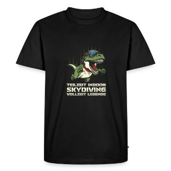 Indoor Skydiving T Rex - Men's Premium Organic T-Shirt - black - Front - Nico (187cm)