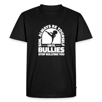 Taekwondo Père Taekwondo - T-shirt Premium bio Homme - noir - Devant - Nico (187cm)