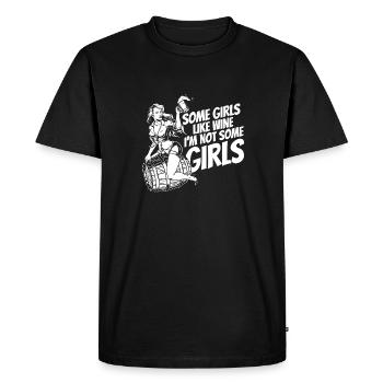 Bière artisanale Bière artisanale Bière fille - T-shirt Premium bio Homme - noir - Devant - Nico (187cm)