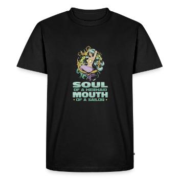 Sailing Sailors Sailboat Sailboat Women - Men's Premium Organic T-Shirt - black - Front - Nico (187cm)