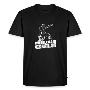 Mixed Martial Arts Wheelchair - Men's Premium Organic T-Shirt - black - Front - Nico (187cm)