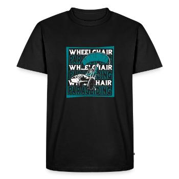 Paragliding Paragliding Wheelchair - Men's Premium Organic T-Shirt - black - Front - Nico (187cm)