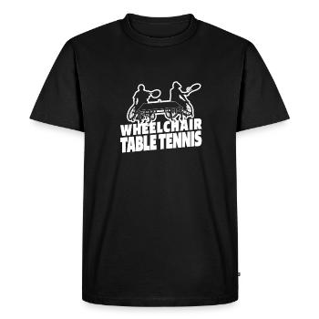 Table Tennis Ping-Pong - Men's Premium Organic T-Shirt - black - Front - Nico (187cm)