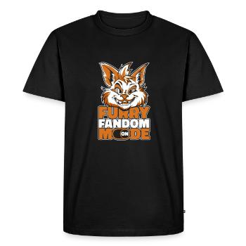 Furry Fandom Fursuits - Men's Premium Organic T-Shirt - black - Front - Nico (187cm)