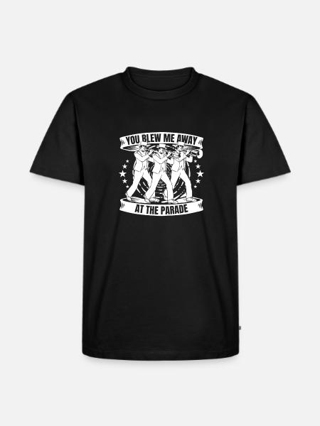 marching band, trombone, brass band, trombone - Men's Premium Organic T-Shirt - black