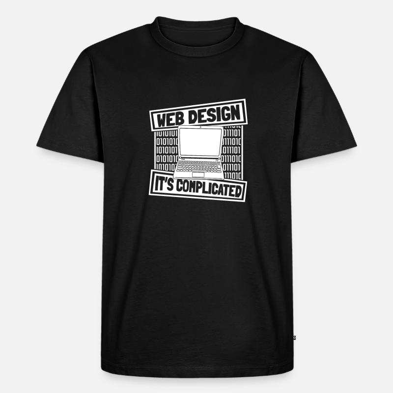 Web Entwickler Webdeveloper - Männer Premium Bio T-Shirt - Schwarz
