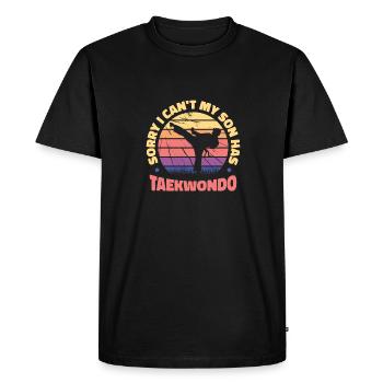 Taekwondo Père Taekwondo - T-shirt Premium bio Homme - noir - Devant - Nico (187cm)