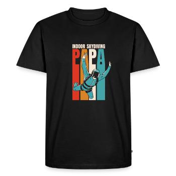 Indoor Skydiving Cool Indoor Fallschirmspringen - Men's Premium Organic T-Shirt - black - Front - Nico (187cm)