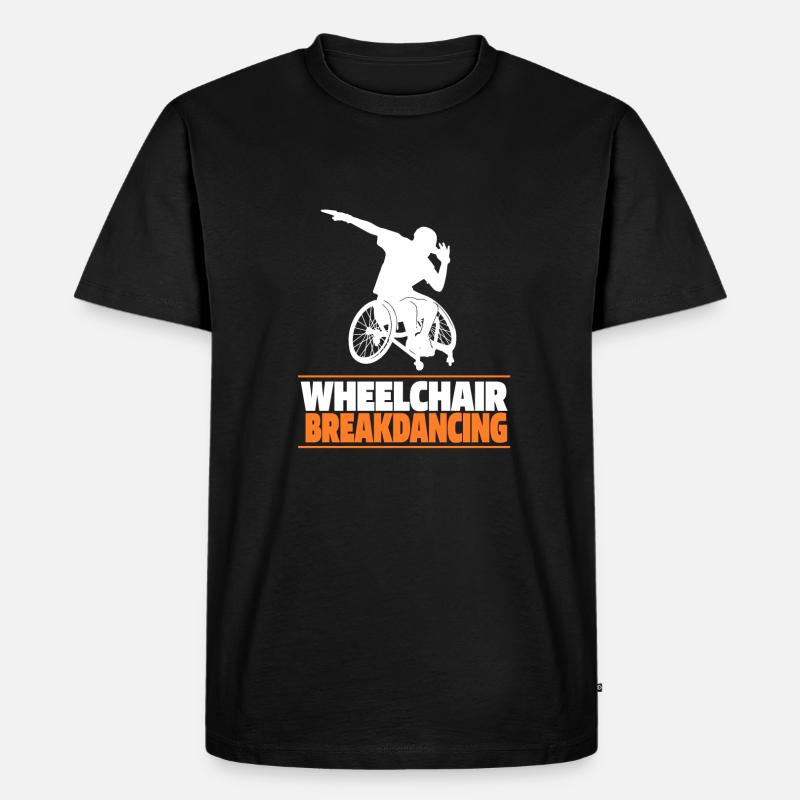 Breakdance Breakdancer Breakdance Fauteuil roulant - T-shirt Premium bio Homme - noir