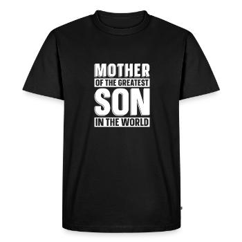 Mom Mother Greatest - Men's Premium Organic T-Shirt - black - Front - Nico (187cm)