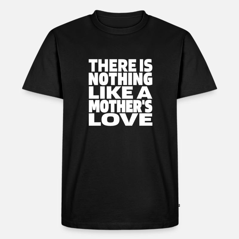 Mom Mutter Liebe - Männer Premium Bio T-Shirt - Schwarz
